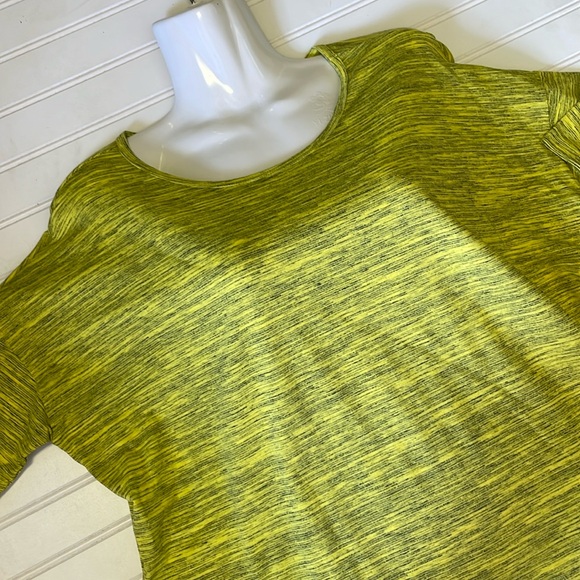 LulaRoe Yellow Microstriped Irma Tunic Top-0920 - Picture 8 of 10